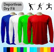 Camisetas deportivas Dry Fit Cool Plus - MASCULINO MANGA LARGA| en inventario