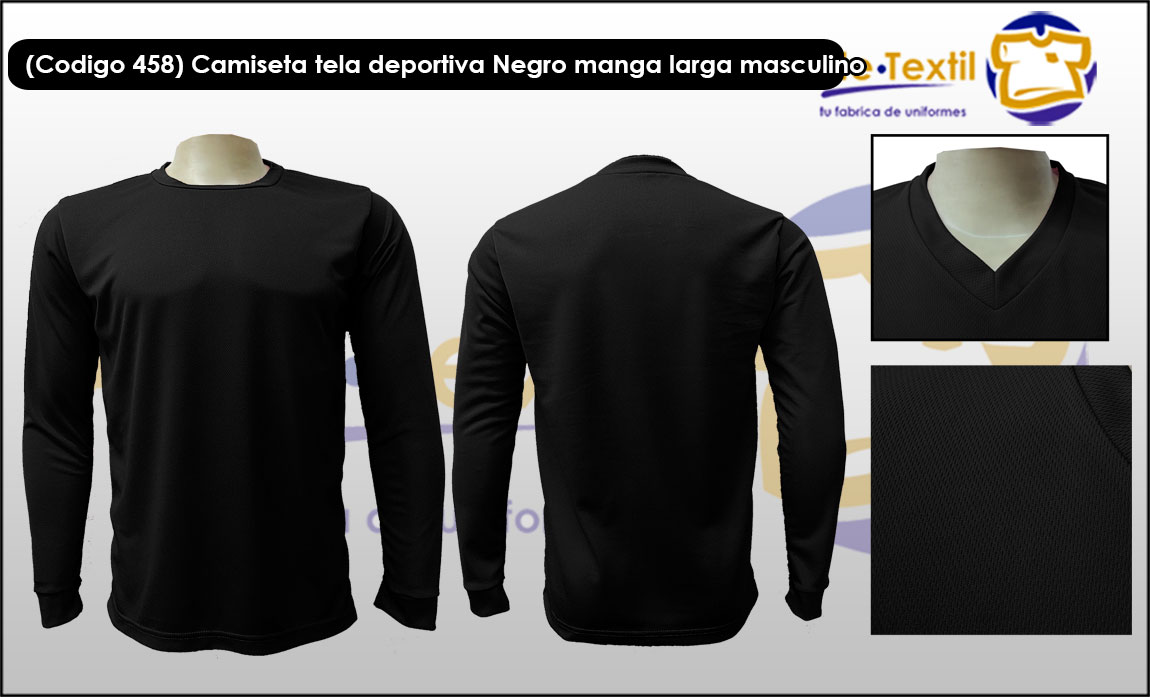 Camisetas deportivas Fit JIK MASCULINO MANGA LARGA | fabricacion por Rica | CALIDAD ALTA