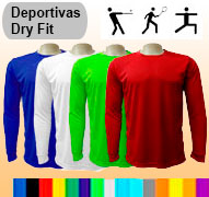 Camisetas deportivas Dry Fit Cool Plus MASCULINO MANGA LARGA | fabricacion por pedidos