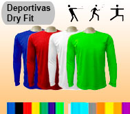 Camiseta deportivas Dry Fit Cool PLus INFANTIL UNISEX MANGA LARGA | fabricacion por pedidos
