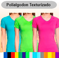 Camisetas Polialgodon Texturizado FEMENINO MANGA CORTA | fabricacion por pedidos
